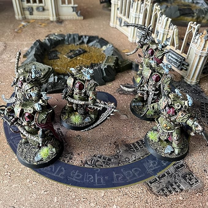 Jucoci Objective Point Markers 6PCS Set Objective Marker Compatible with WH40k Wargame (Miniature Not Included), Blue