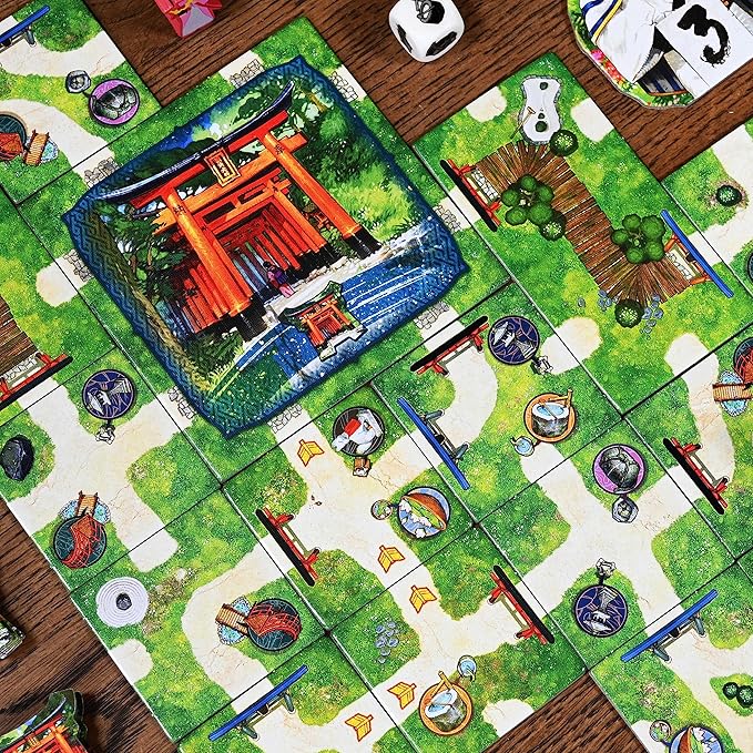 Pencil First Games The One Hundred Torii: Diverging Paths Board Game – A Tile-Laying Expansion with New Locations and Characters for 1-4 Players
