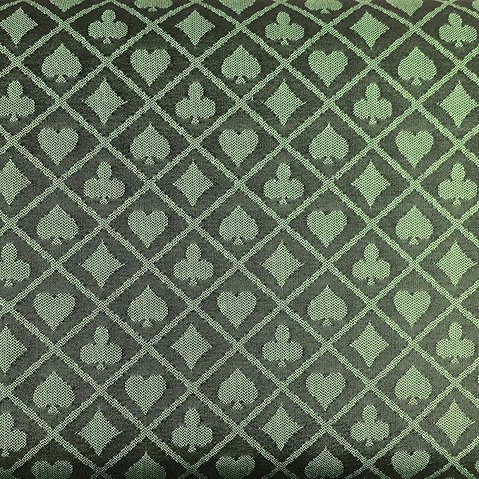 Speed Cloth Poker Table Fabric - 108X60 Inch Section of Suited Casino Card Game Table Felt Top Cover - Green