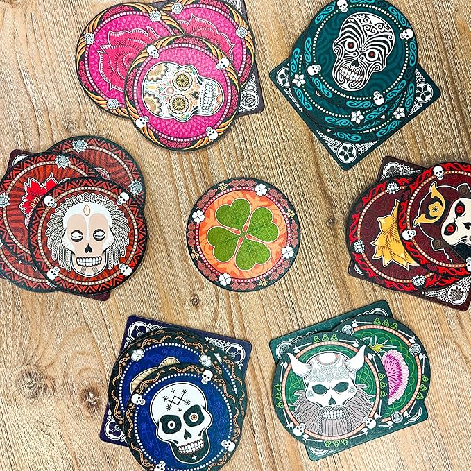 Space Cowboys Skull Party Game - Bluffing and Strategy Game Fun for Game Night, Family Board Game for Kids & Adults, Ages 13+, 3-6 Players, 30 Minute Playtime, Made