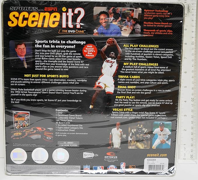 Scene It? Sports Powered By ESPN DVD Game Tin