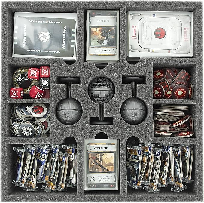 Feldherr Foam Tray Value Set Compatible with The Star Wars Rebellion Board Game Box