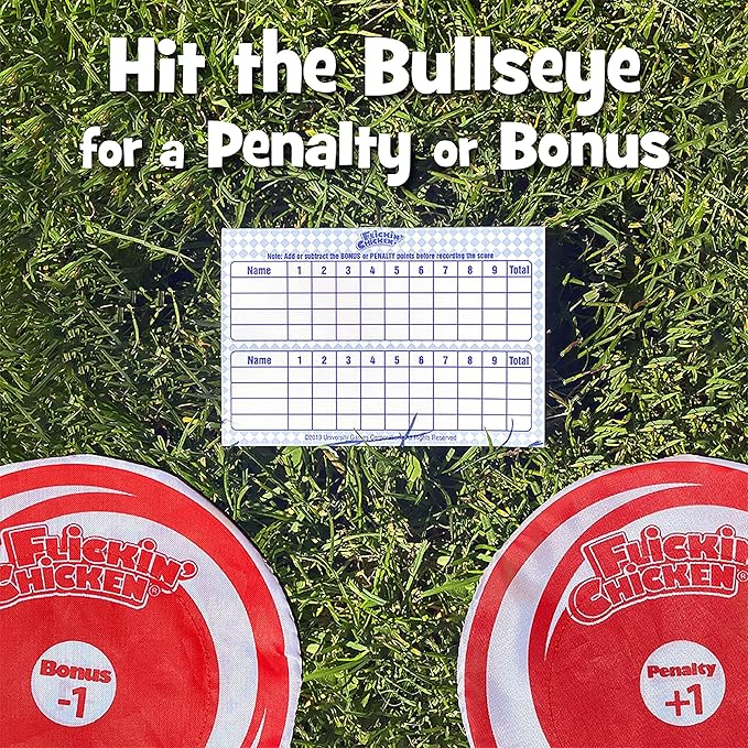 University Games, Flickin Chicken Indoor Outdoor Target Toss Game, The Go Anywhere Game for 2 or More Players Ages 6 and Up