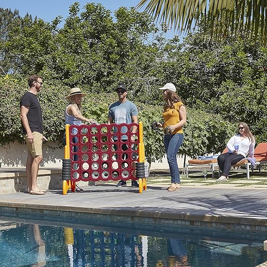 ECR4Kids Jumbo 4-To-Score, Giant Game, Cardinal, Gold, 1