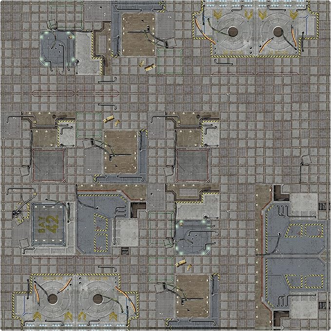Battle Systems Terrain Frontier Game Mat 3x3 - Neoprene Playmat for 40k, Necromunda, Fallout, Marvel: Crisis Protocol