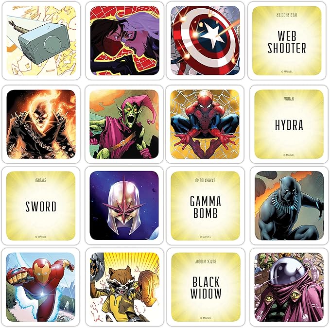 USAopoly Marvel Codenames | Based On The Hit Social Word Game Codenames | Relive Memorable Moments From The Marvel Comic Universe | Fun Board Game For The Whole Family