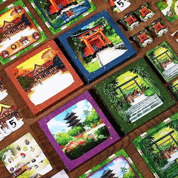 Pencil First Games The One Hundred Torii: Diverging Paths Board Game – A Tile-Laying Expansion with New Locations and Characters for 1-4 Players